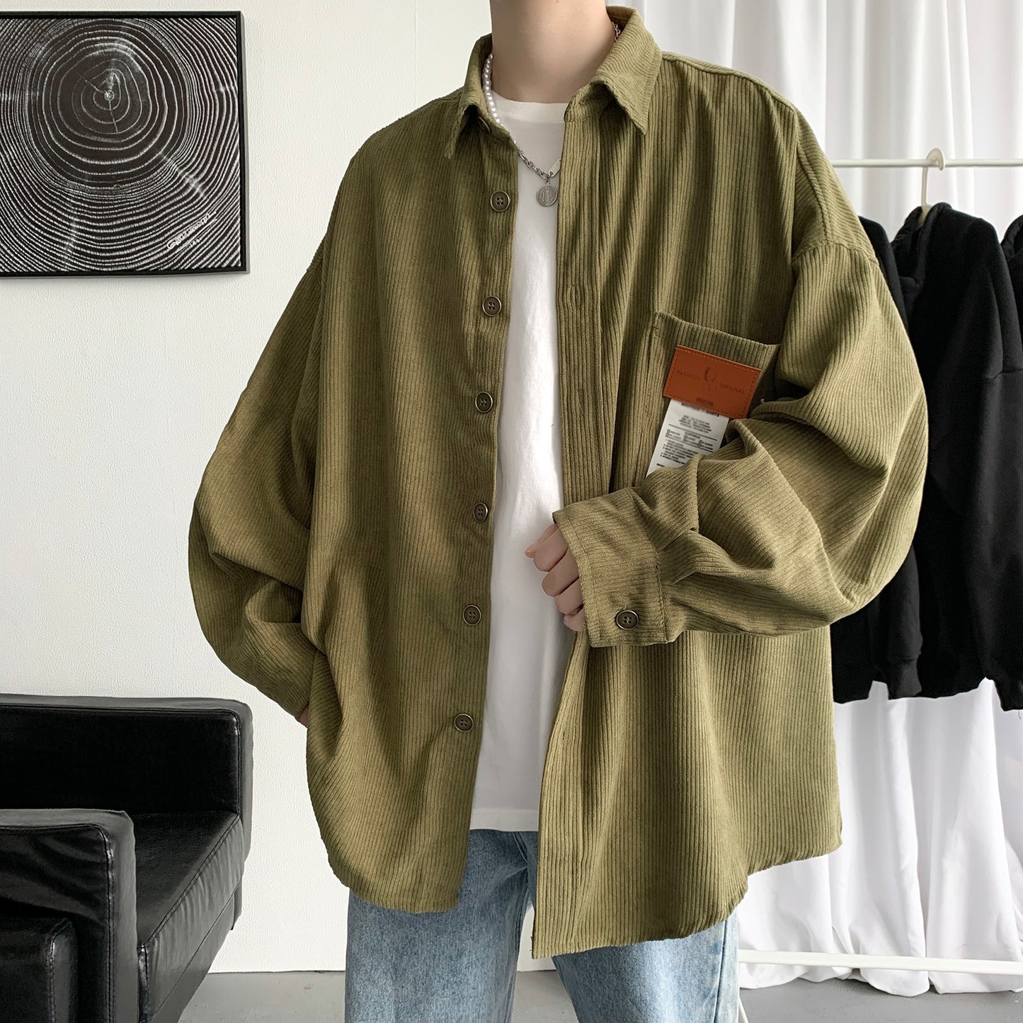 Corduroy Harajuku Streetwear
