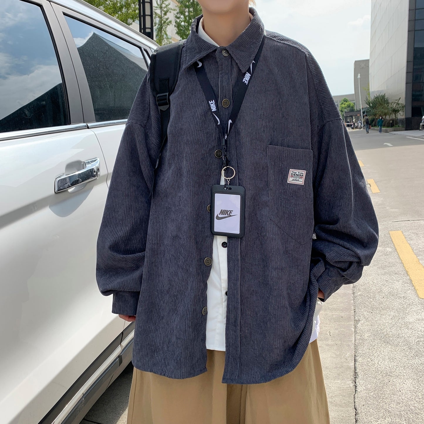 Corduroy Harajuku Streetwear