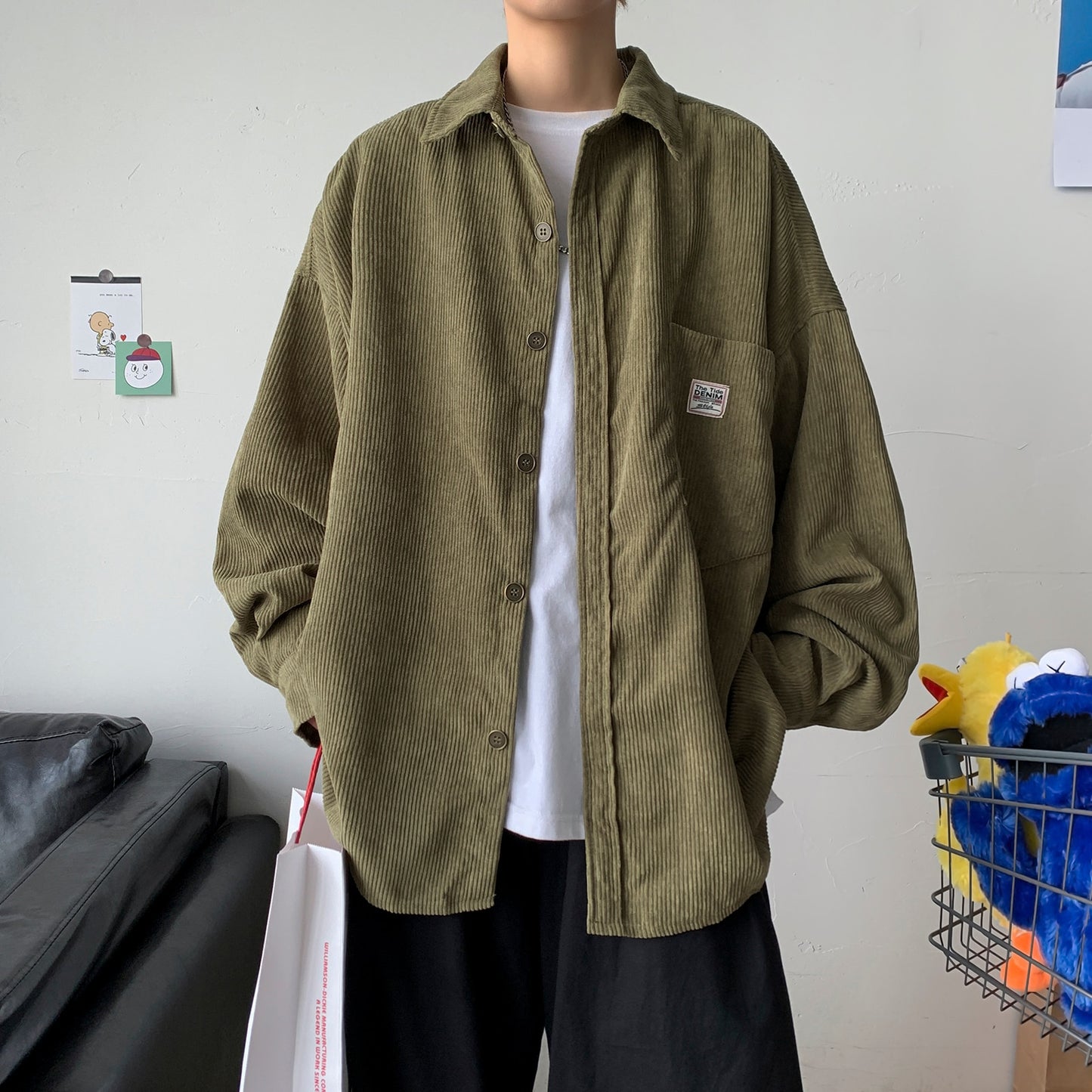 Corduroy Harajuku Streetwear