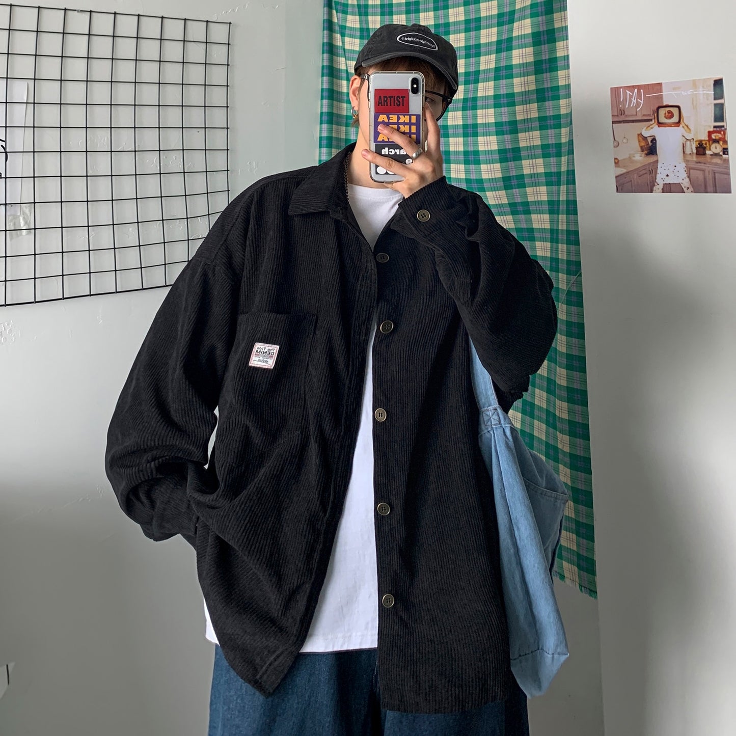 Corduroy Harajuku Streetwear
