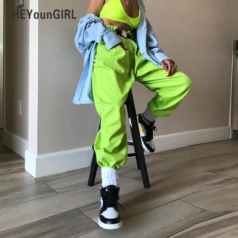 Dope Stilo Fluorescent Green Highlighter Pants