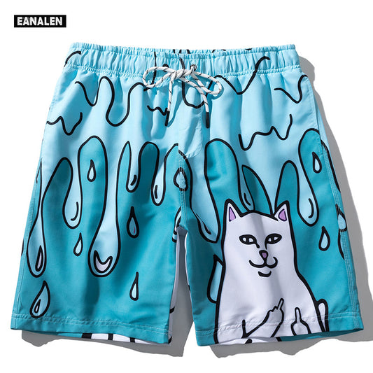 GRAFFITI CAT DRIP SHORTS